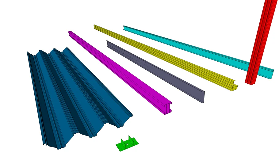 Aluminum Deck Roof Components, Aluminum Carport Roof Components