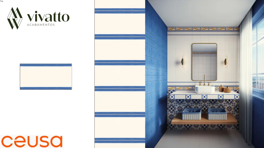 Ladrilho Italian Days Line OFW 10x20cm - Ceusa Porcelanato