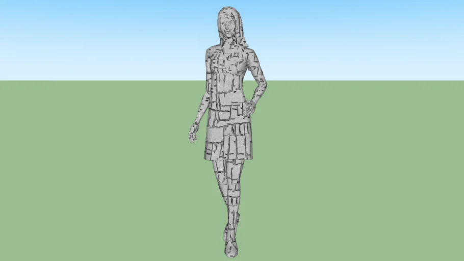 3D Woman Statue