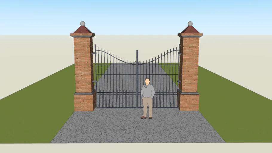 ORLANDINI MASSIMO BEAUTIFUL IRON GATES AND PILLARS