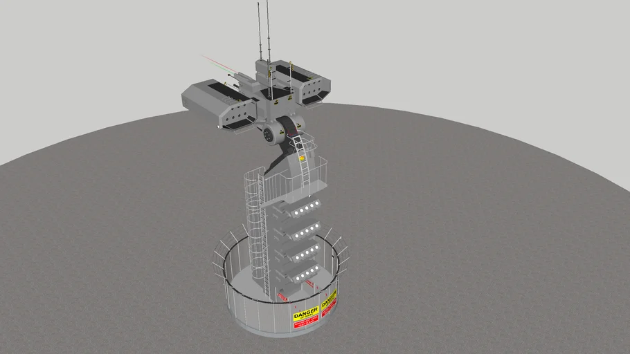 Anarchania Gatekeeper perimeter defense turret. | 3D Warehouse
