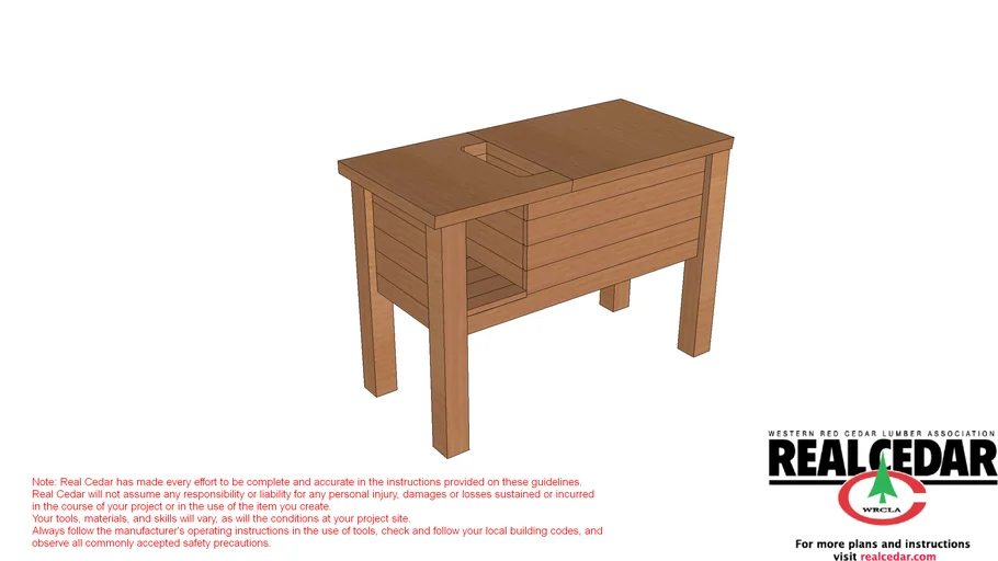 Cedar Cooler Storage and Bar