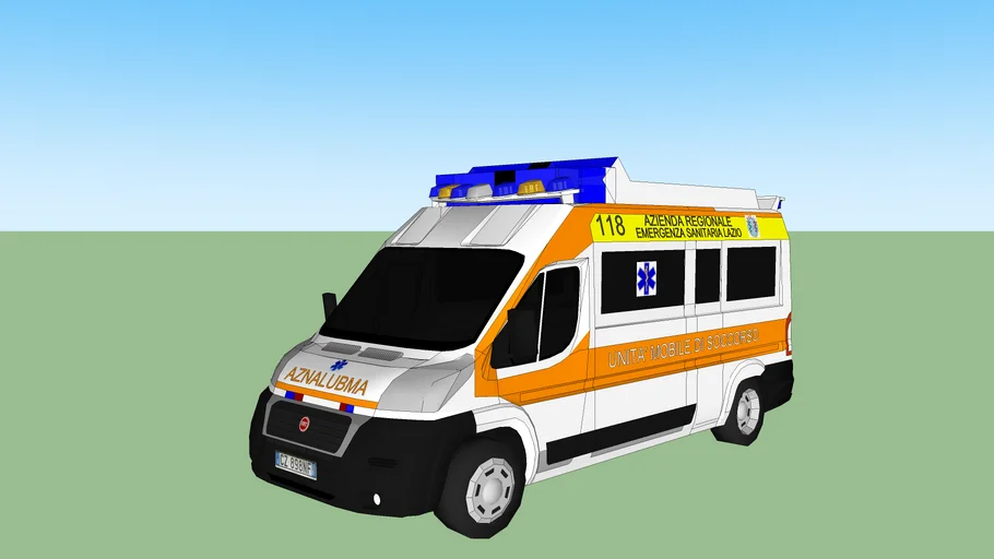 Ambulanza Ares 118 Lazio Regionale ( Fiat Ducato)