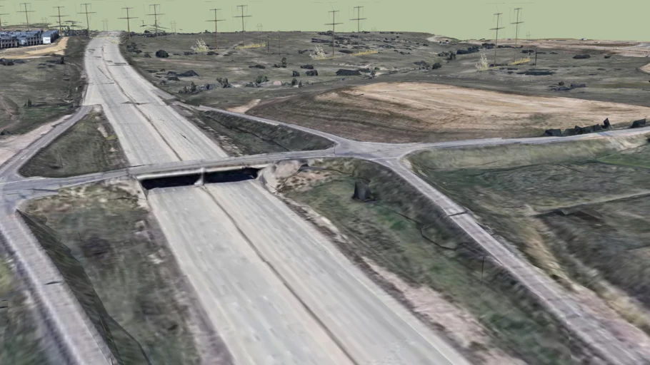 I-25 Colorado Exit 187 Happy Canyon Road