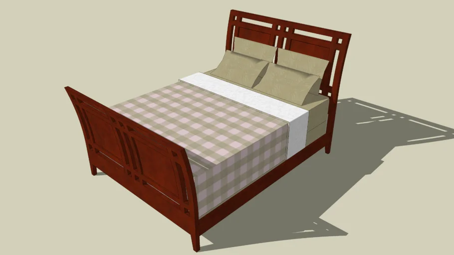 Sleigh Bed Frame - Queen