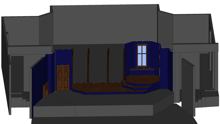 A Christmas Carol Set Design- Tacoma Little Theatre