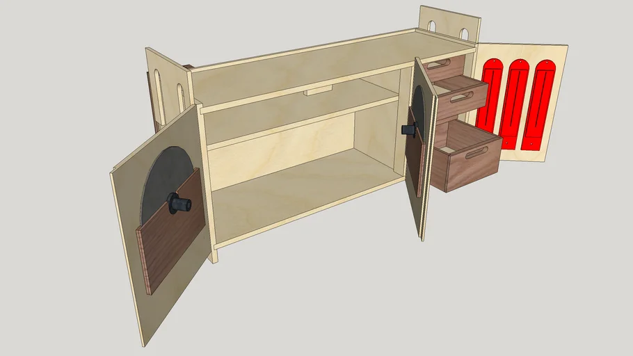 Shopsmith Mk. V - Underslung Accessory & Tool Storage Cabinet, v2.0 ...