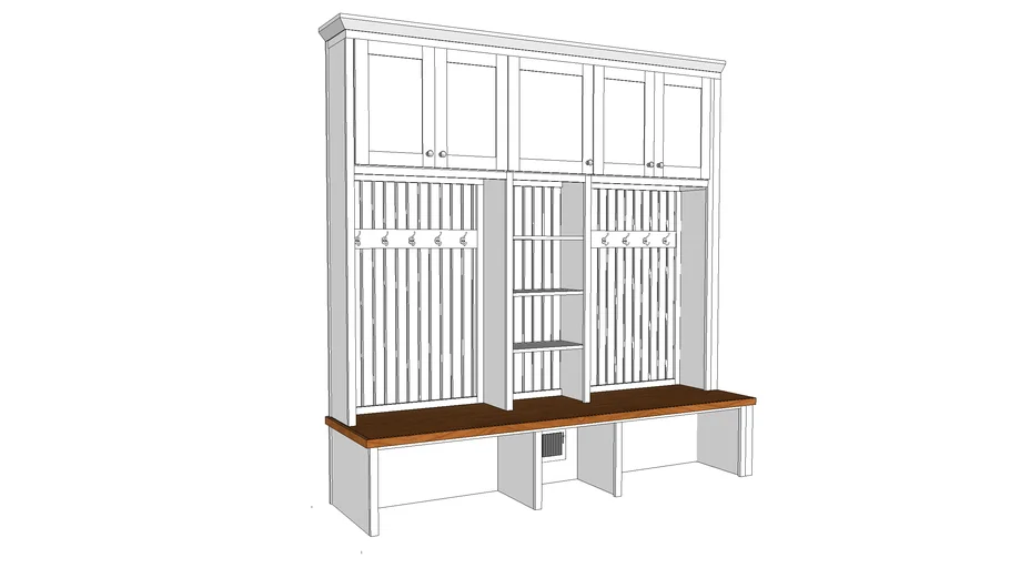 Adams St. Built-in Locker/Bench/Storage 