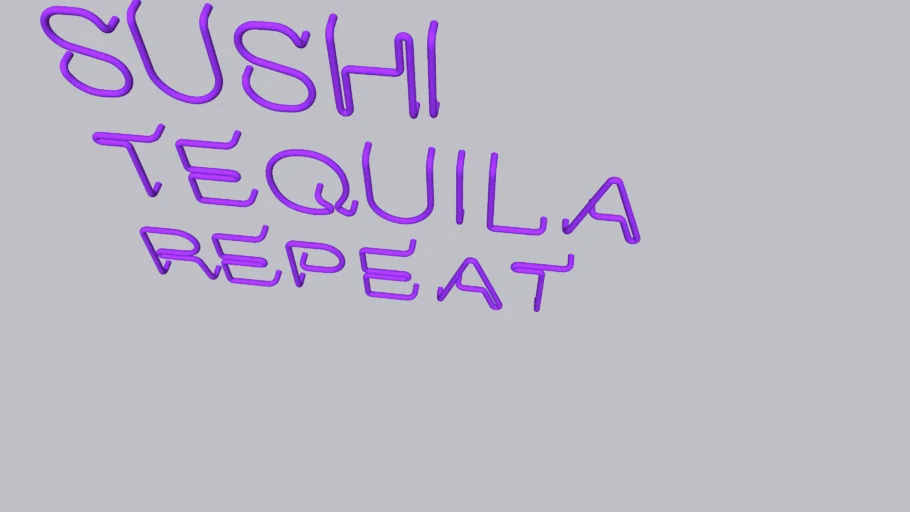 NEON SUSHI TEQUILA REPEAT