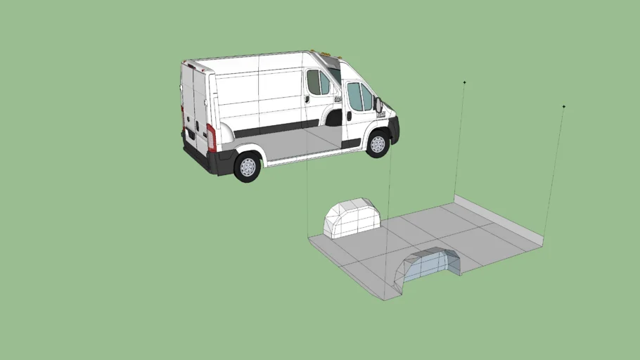 136" Wheelbase Ram Promaster Conversion Template