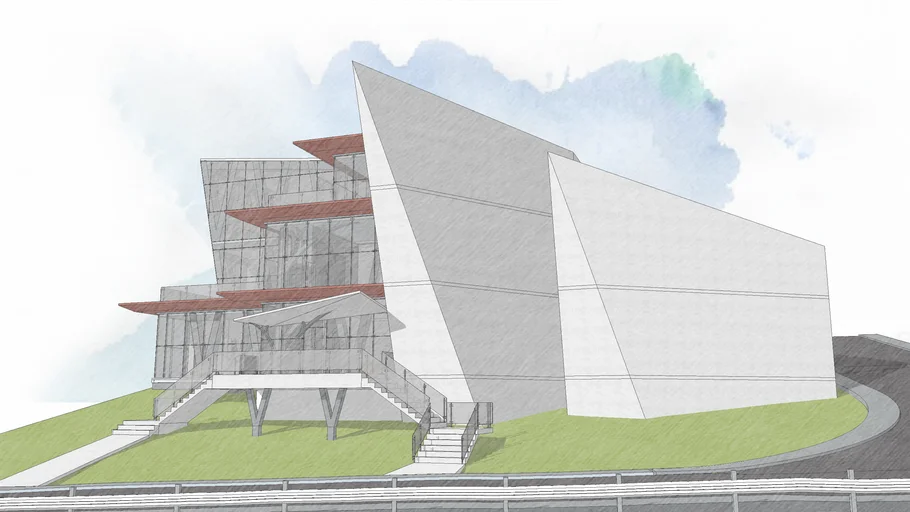 Modern Administration Office Building
