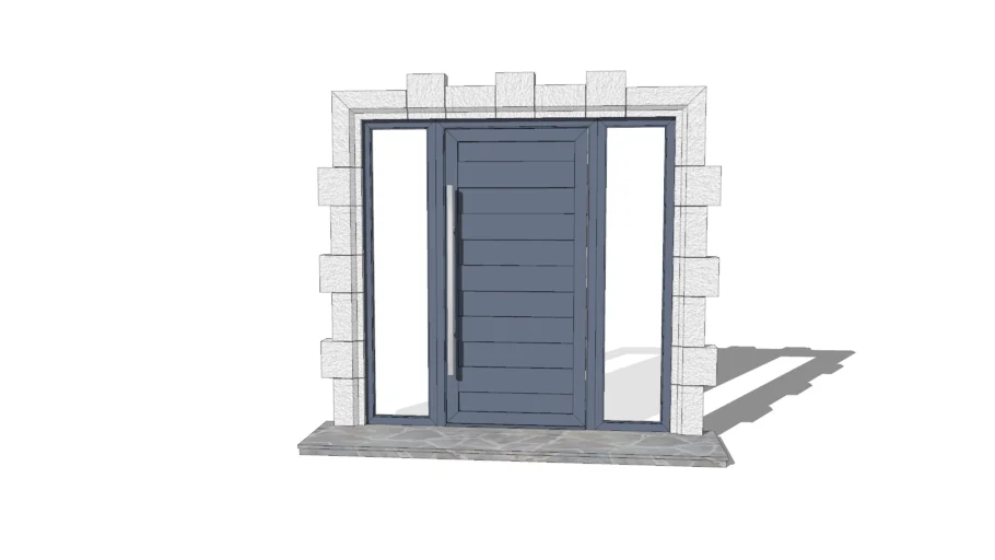 Modern entrance door