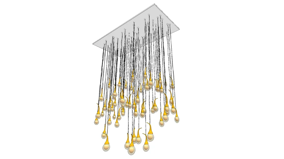 Ochre Seed Chandelier