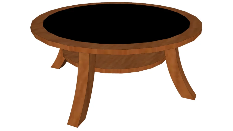 round coffee table - wood