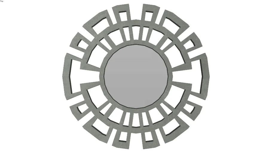 HOME PLUS ESPEJO CIRCULAR 28745 MARCO FORMA TZ PLATA ANTIGUA (67)