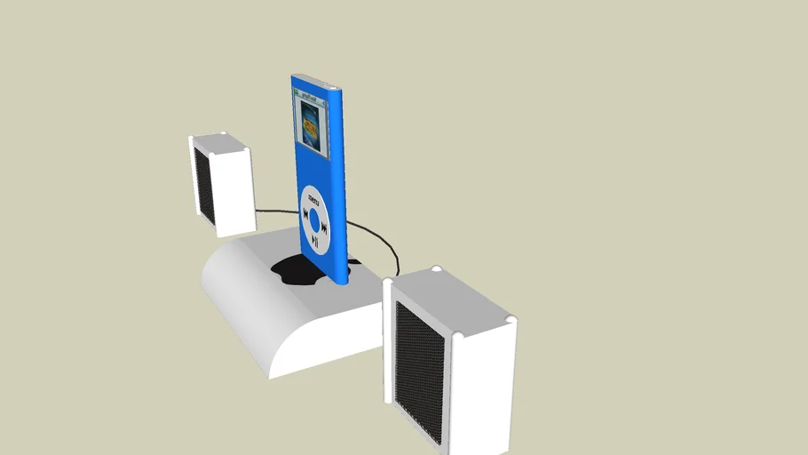 i-pod nano™ stand with i-pod nano™-blue