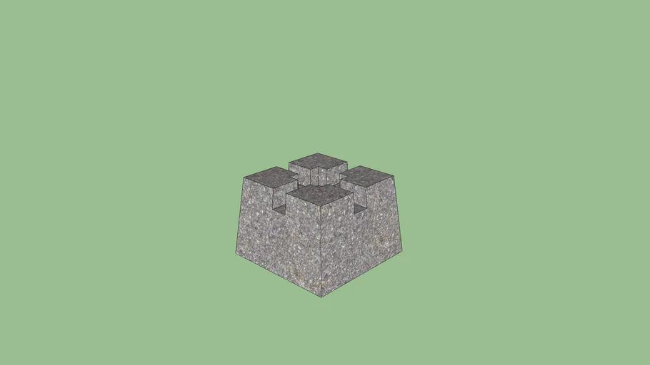 Concrete deck block