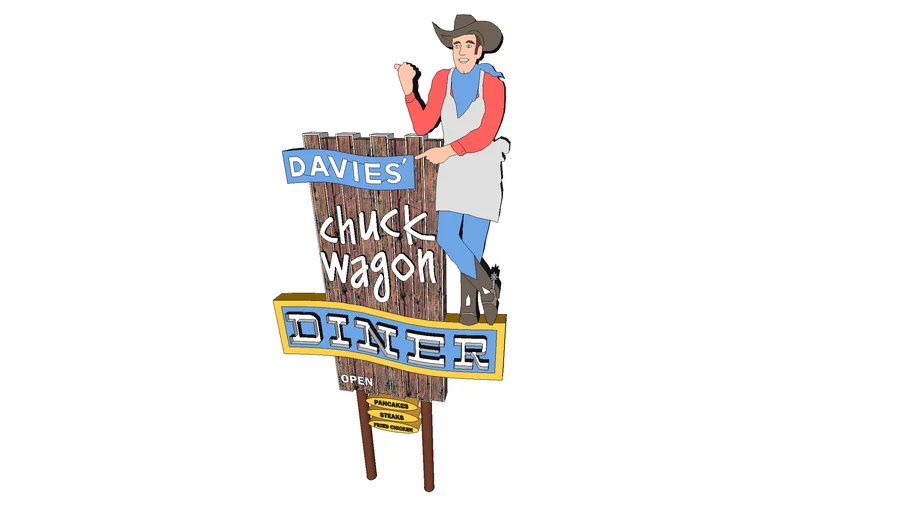 Davie's Chuck Wagon Diner - Lakewood, CO icon by TomL