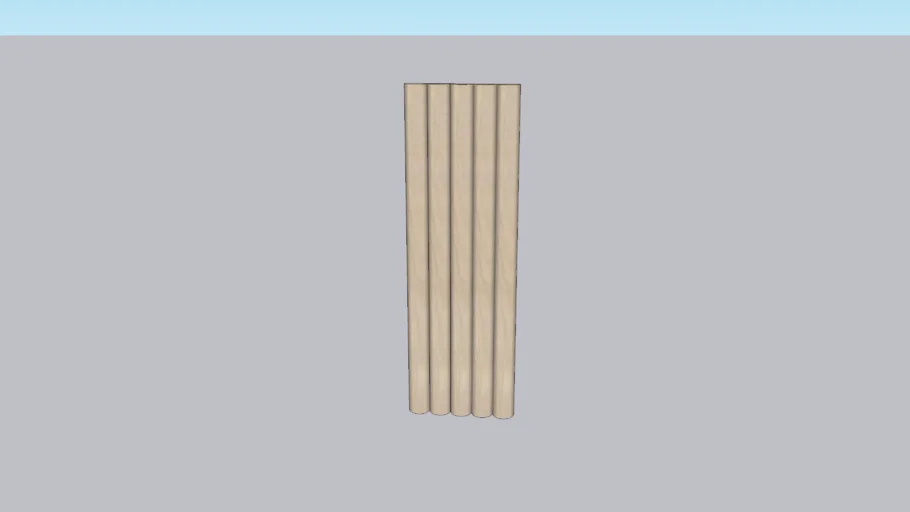 fluted round panels
