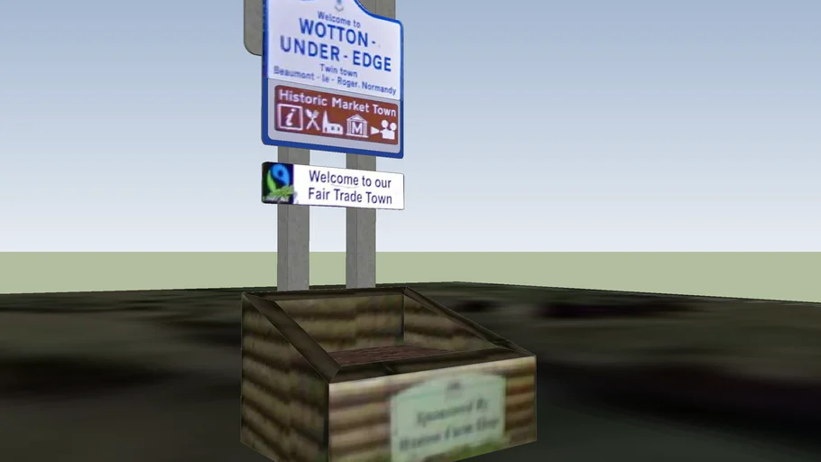Wotton-under-Edge, New Road, Sign #1