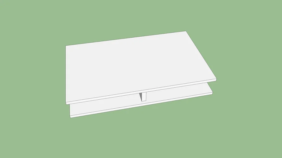 Mesa de centro branca laqueada