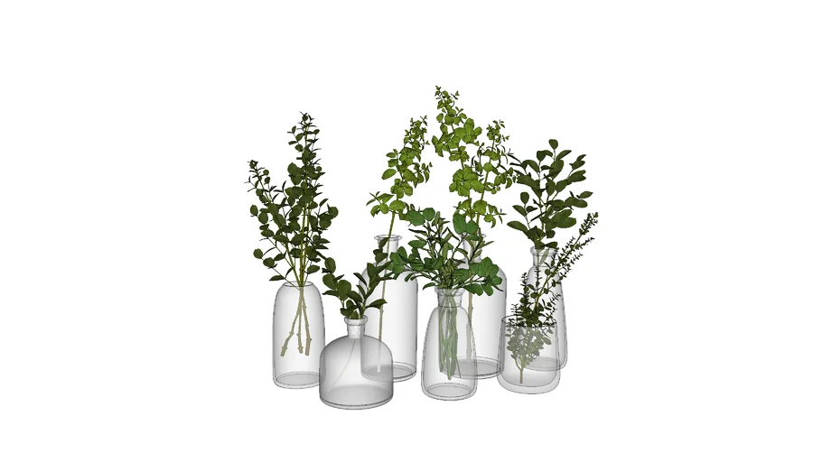 Jarrones flores deco