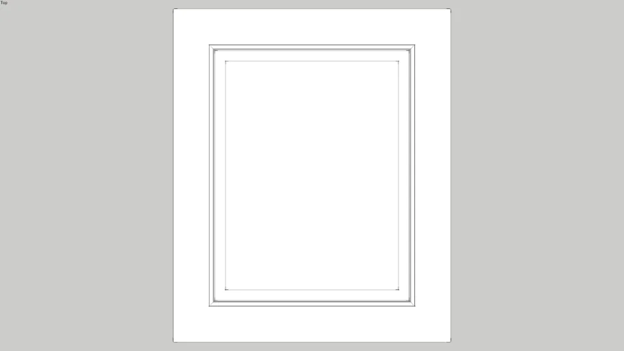Kitchen Door Front (Raised and fielded for 60cm unit)