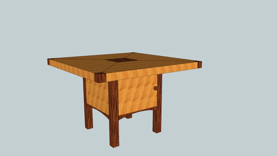 Counter High Dining Table with underneath storage