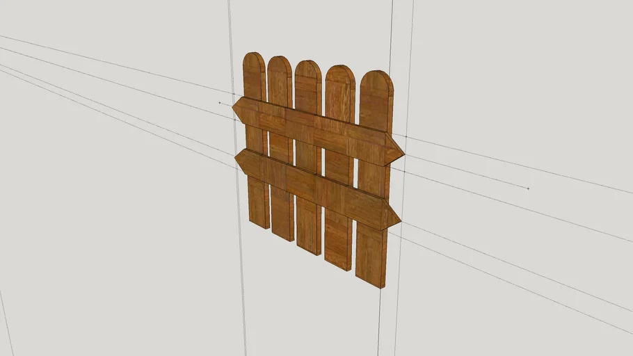 Round Wooden Fence