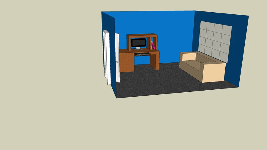 office desk and room