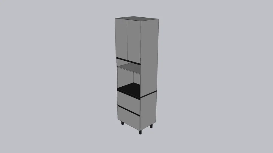 Cozinha Henn - Belize - Torre Quente 01 Forno 2400x700x510