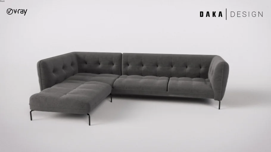 Velvet Corner Sofa
