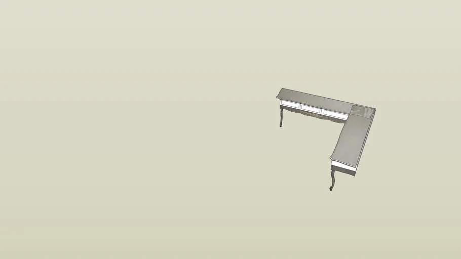 Corner console table