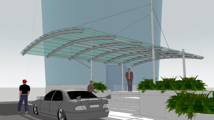 Glass canopy