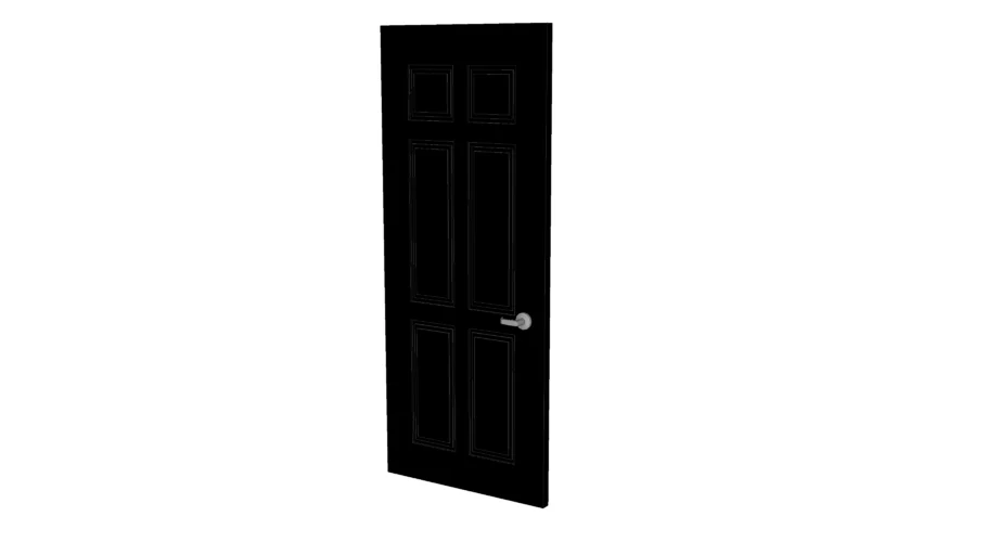 8 Traditional Door - Black