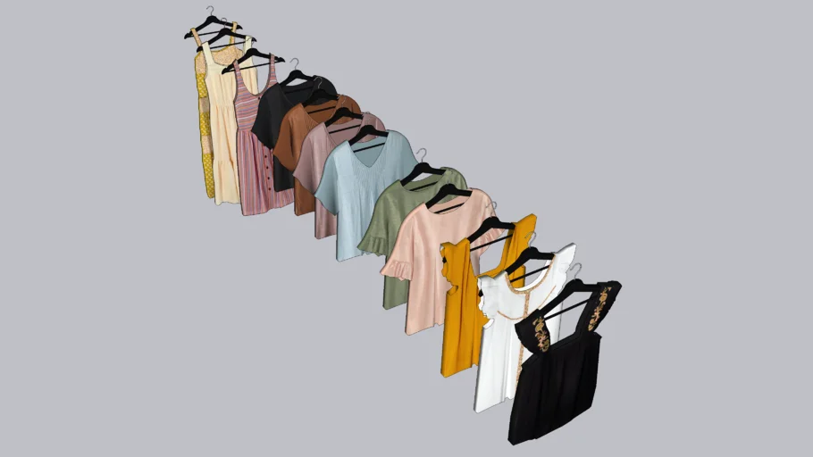 Hanging clothes - women - a set