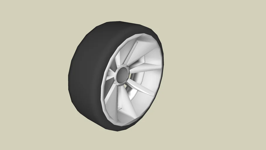 muscle car's wheel | 3D Warehouse