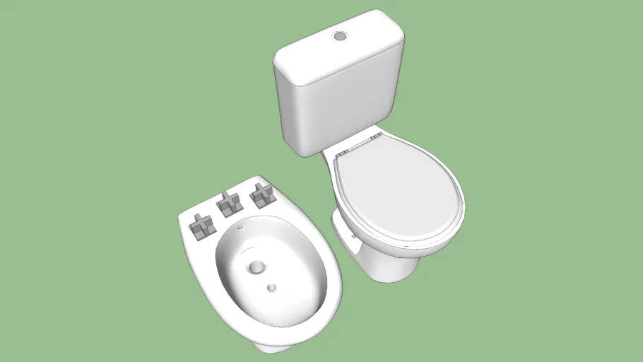 Inodoro y Bidet