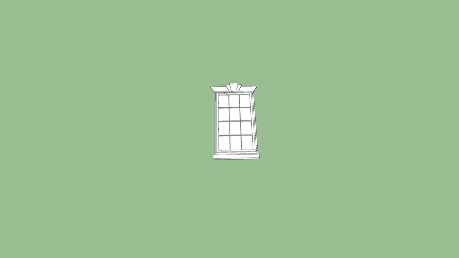 Windsor 3D Printing Asher Benjamin Keystone Lintel Window