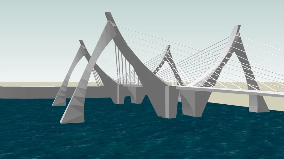 modern bridge, puente moderno