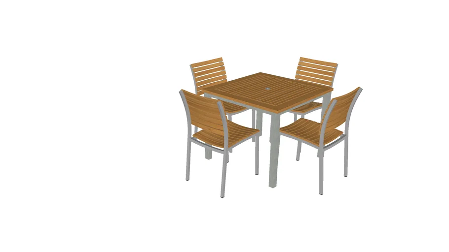 garden table and chairs