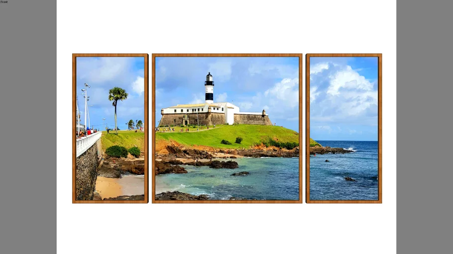 Tríptico - Farol da Barra - Salvador Bahia