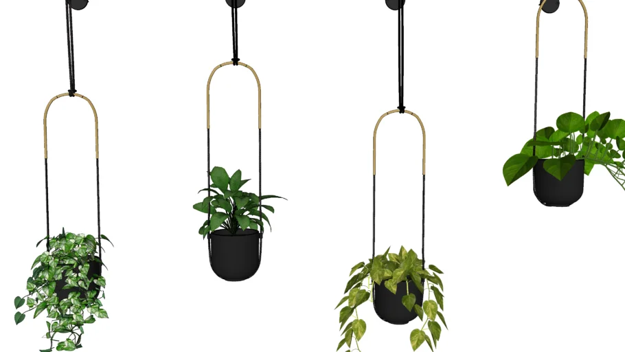 Planta tanaman pot 3 gantung