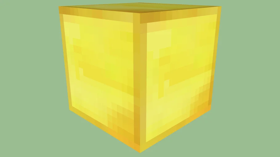 Minecraft Gold Block by Zapperier