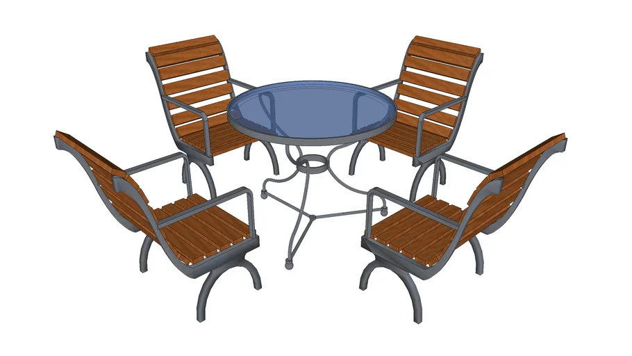 Garden table and chairs