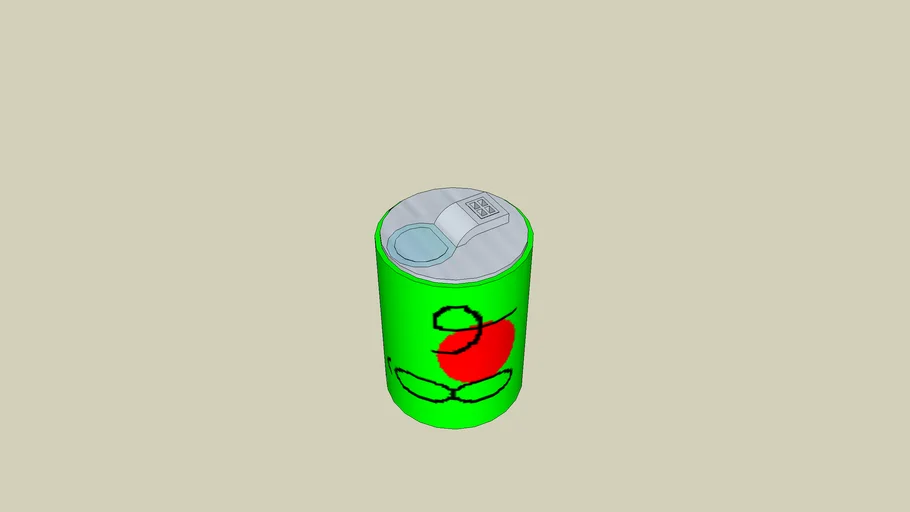 8up Soda Can - Sketchup 6.