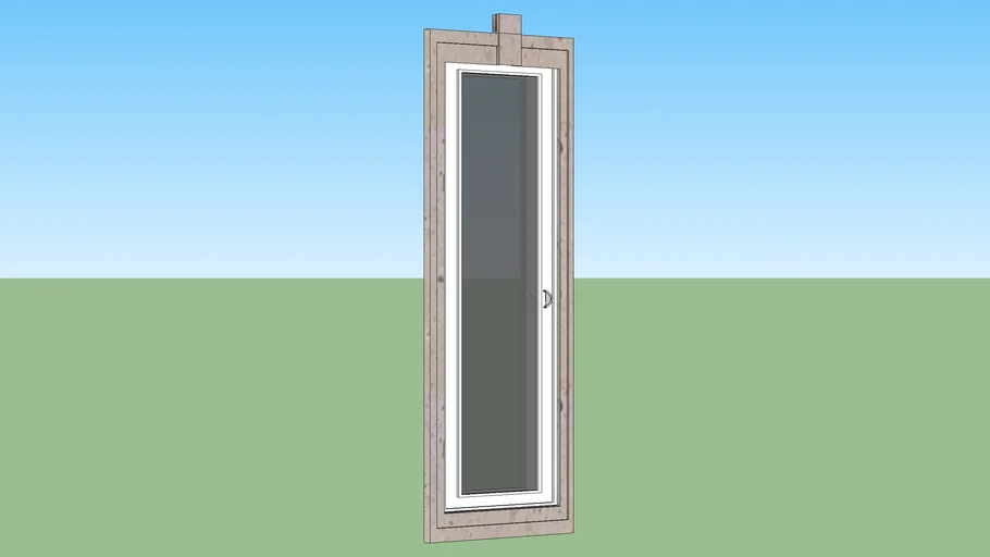Puerta con moldura de cantera