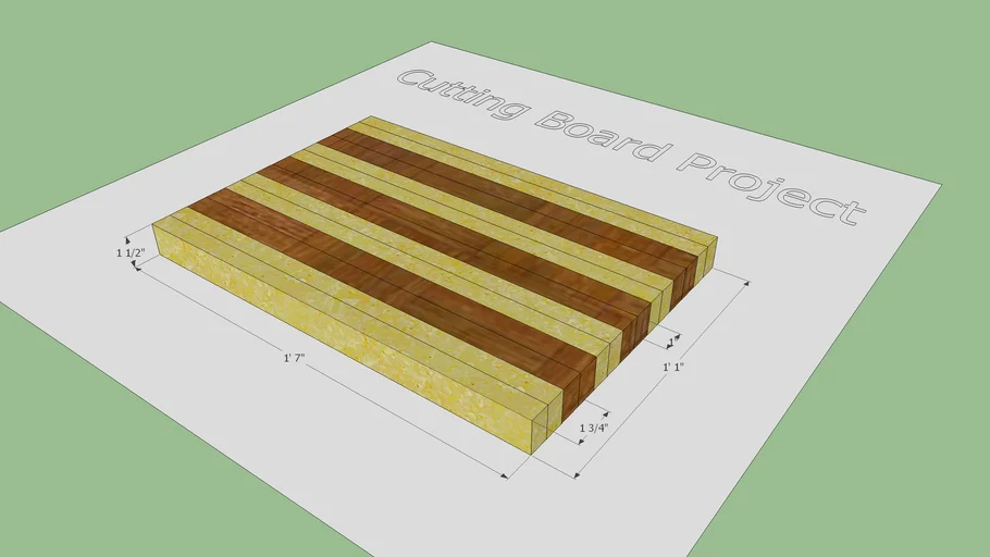 Wood Cutting Board for Wood Shop