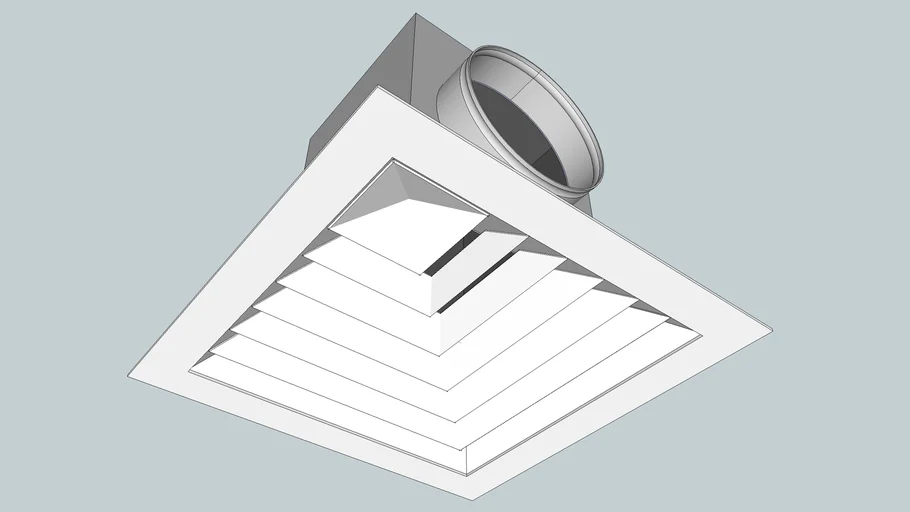 Diffuseur Plafonier HALTON DFC avec PLENUM