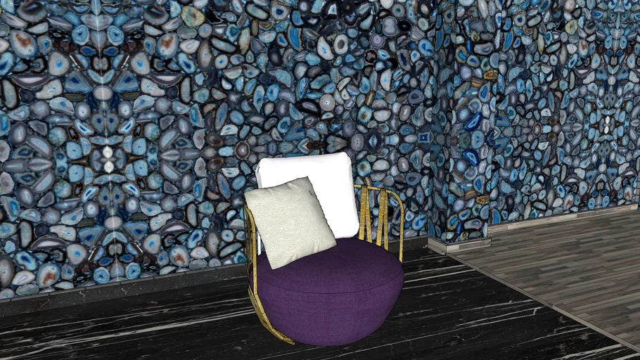 semi precious stone walls by srcfloors&gems